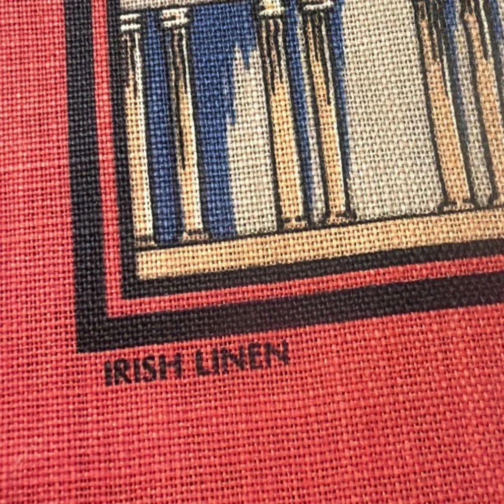 Harrods Knightsbridge London Big‎ Ben Souvenir Crisp Irish Linen Towel NWOT 29